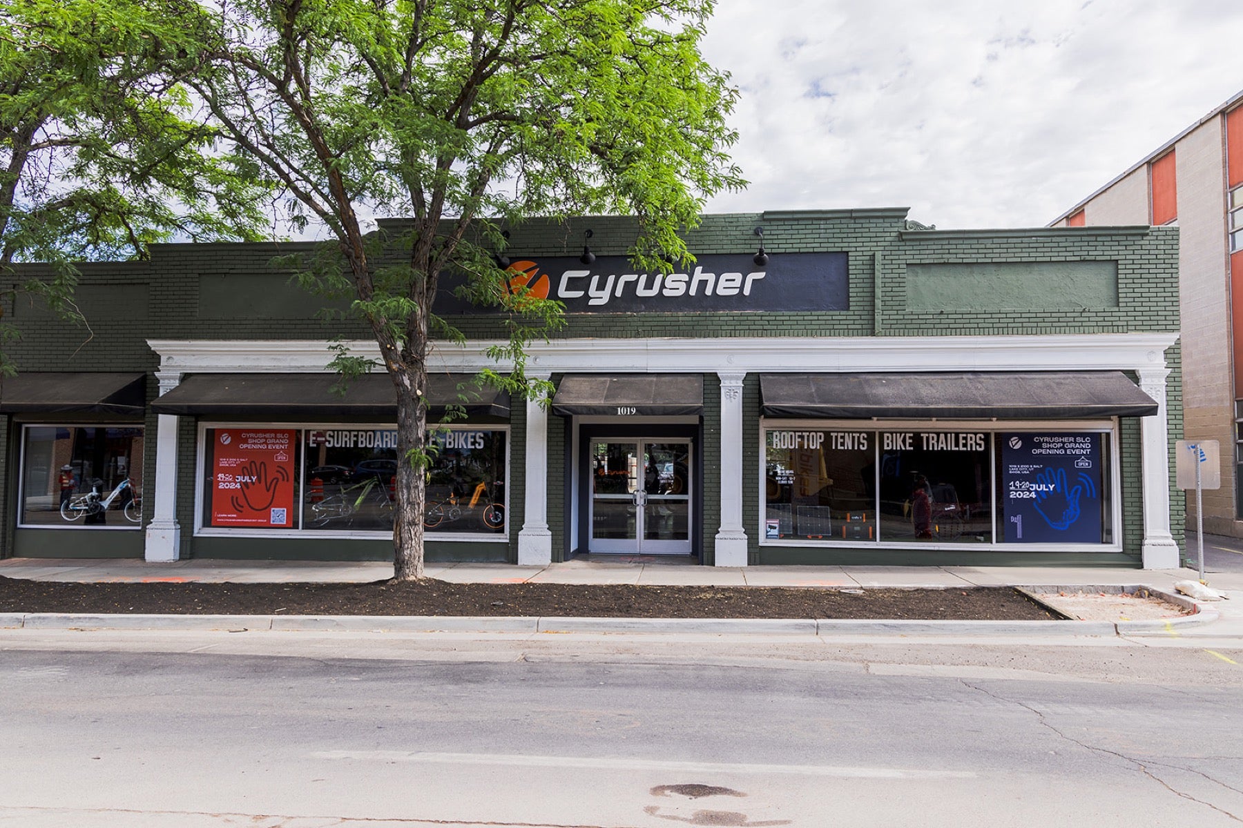 Customers attending an event inside the Cyrusher Salt Lake City store